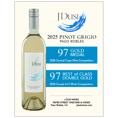 2025 Pinot Grigio - Gold Medals
